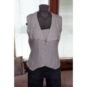 GRT Vintage Handmade boho Knit Top Cardigan Small